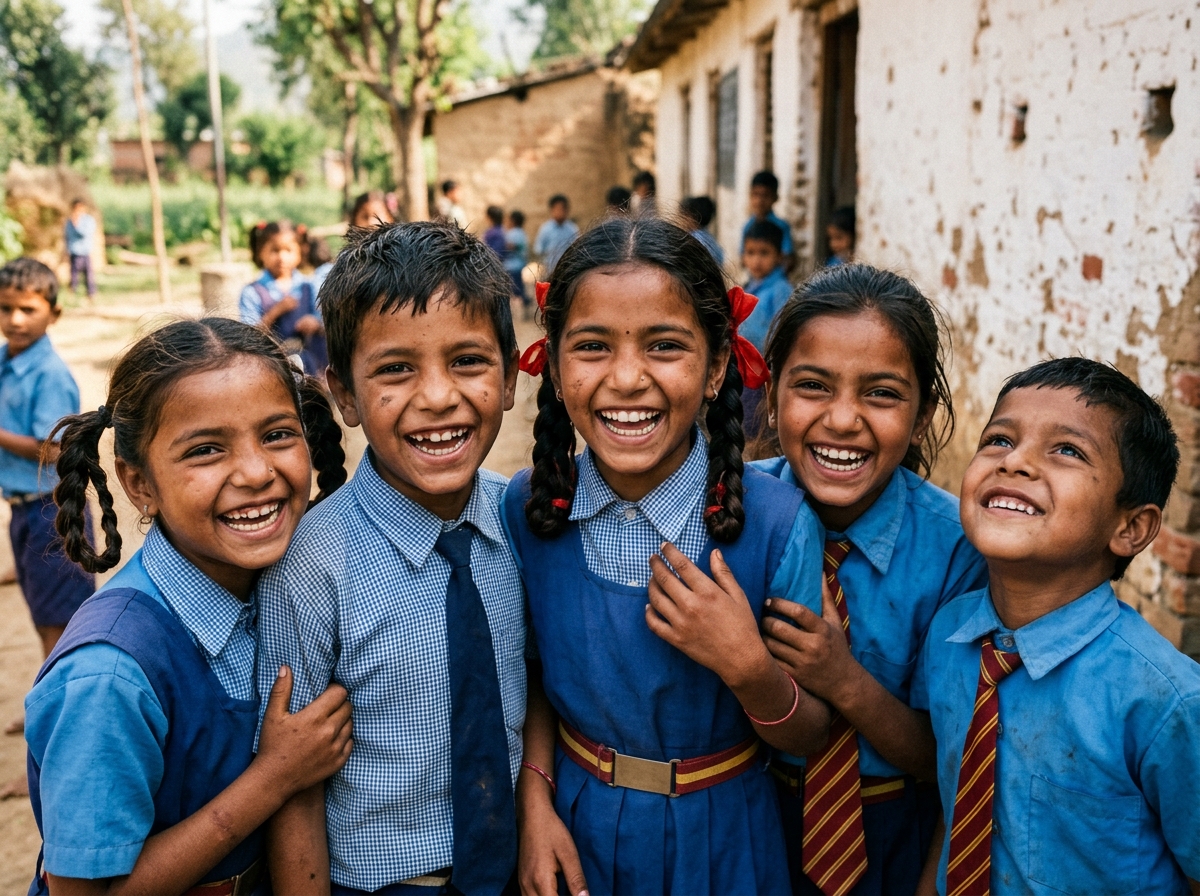 Village School Students